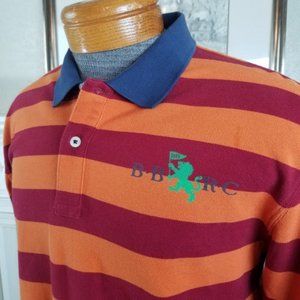 Great Brooks Brothers Rugby Club Stripe Polo Shirt